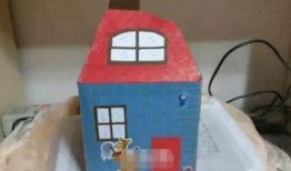 纸盒制作小房子的视频,跟着视频教程制作迷你小房子